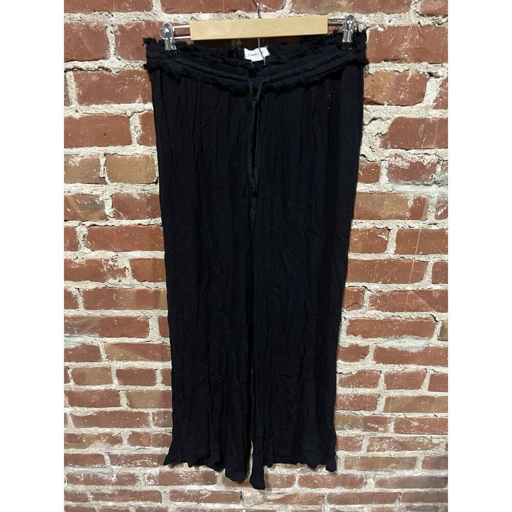 Oneill Womens Black Beach Flowy Pull On w/ Drawsting Pants Size Medium